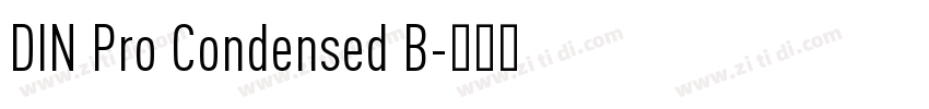 DIN Pro Condensed B字体转换